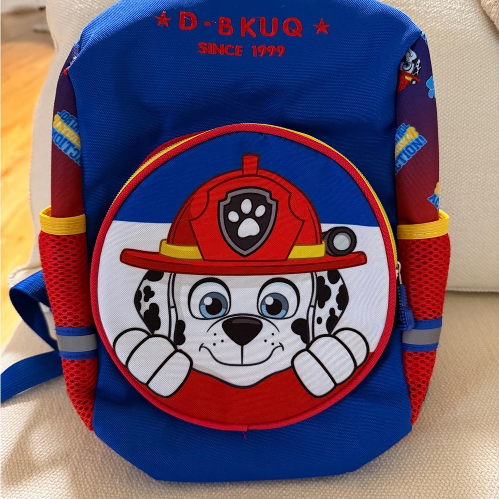 Paw Patrol Kids Backpack with Marshall Cartoon Dog Design